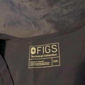 Figs Casma Navy Scrub Top